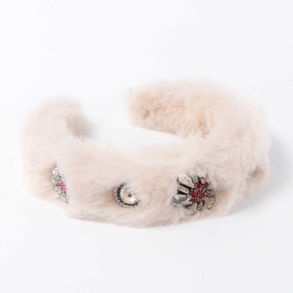 Wholesale Diamond Inlaid Plush Hair Bands